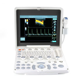 máquina portátil de Doppler da cor do varredor do ultrassom do monitor do diodo emissor de luz de 12,1 polegadas com porta usb 2